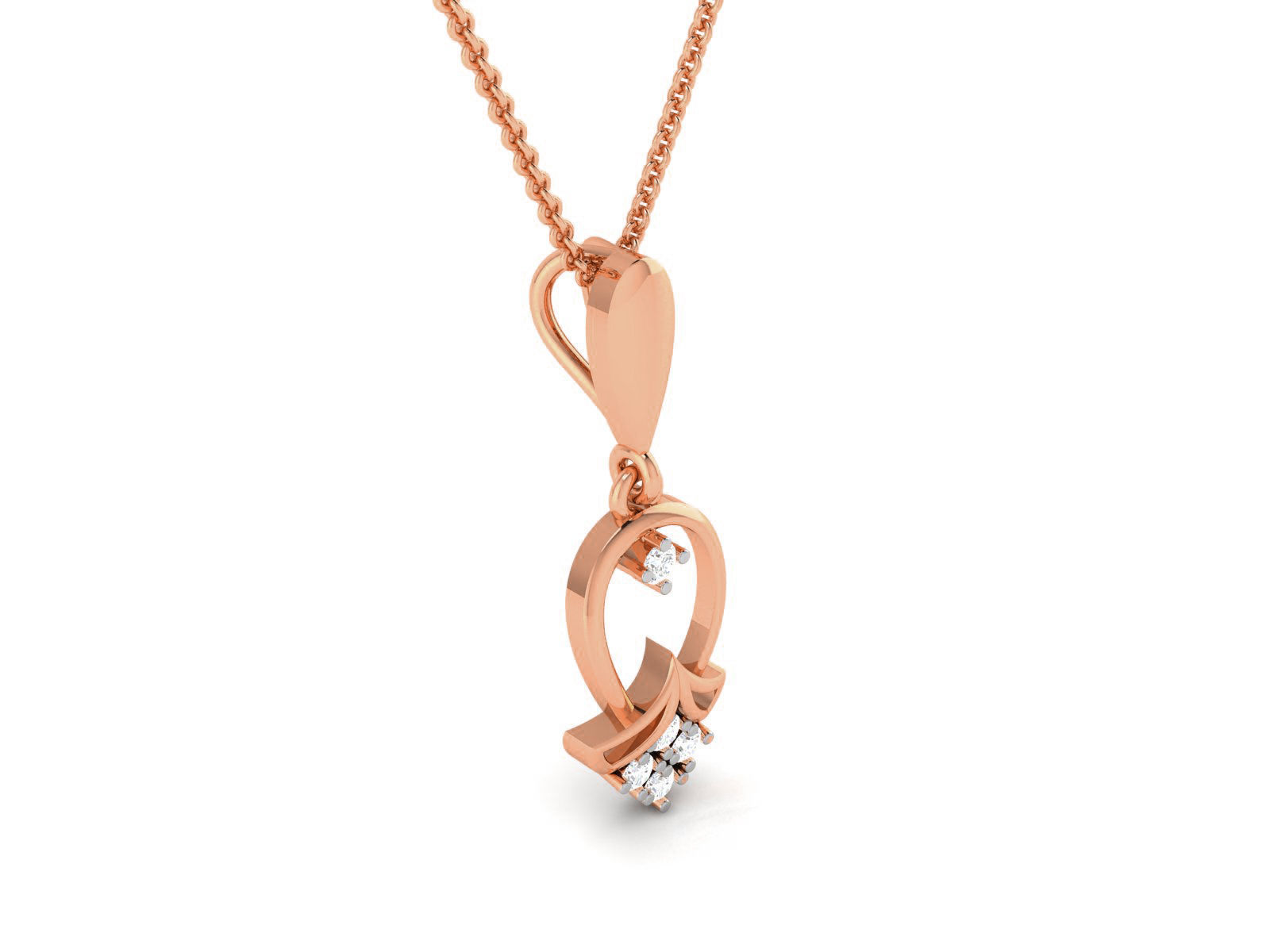 Light wt Diamond Charms Pendant 3dm render Detail 3D print model_1