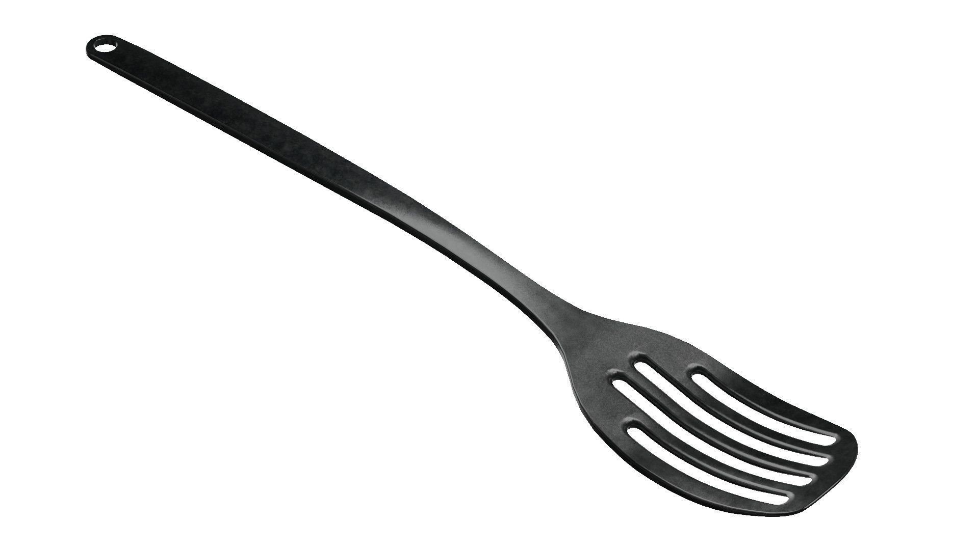 Spatula 3D Model stainless steel Low-poly 3D model_7