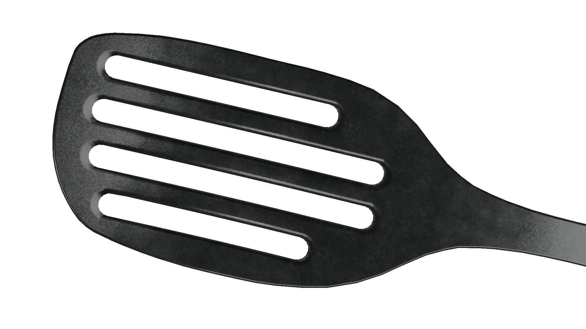 Spatula 3D Model stainless steel Low-poly 3D model_8