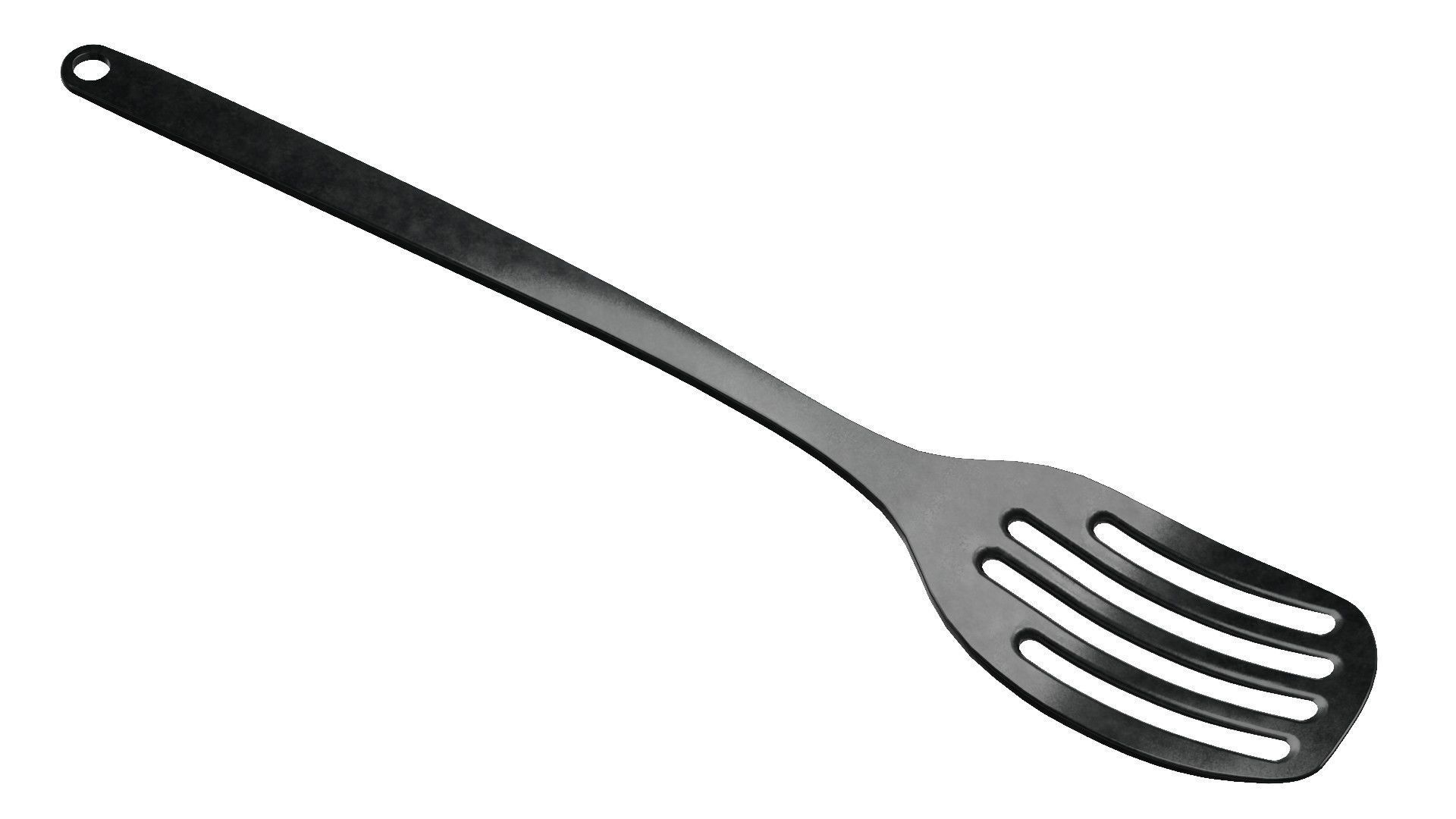 Spatula 3D Model stainless steel Low-poly 3D model_5