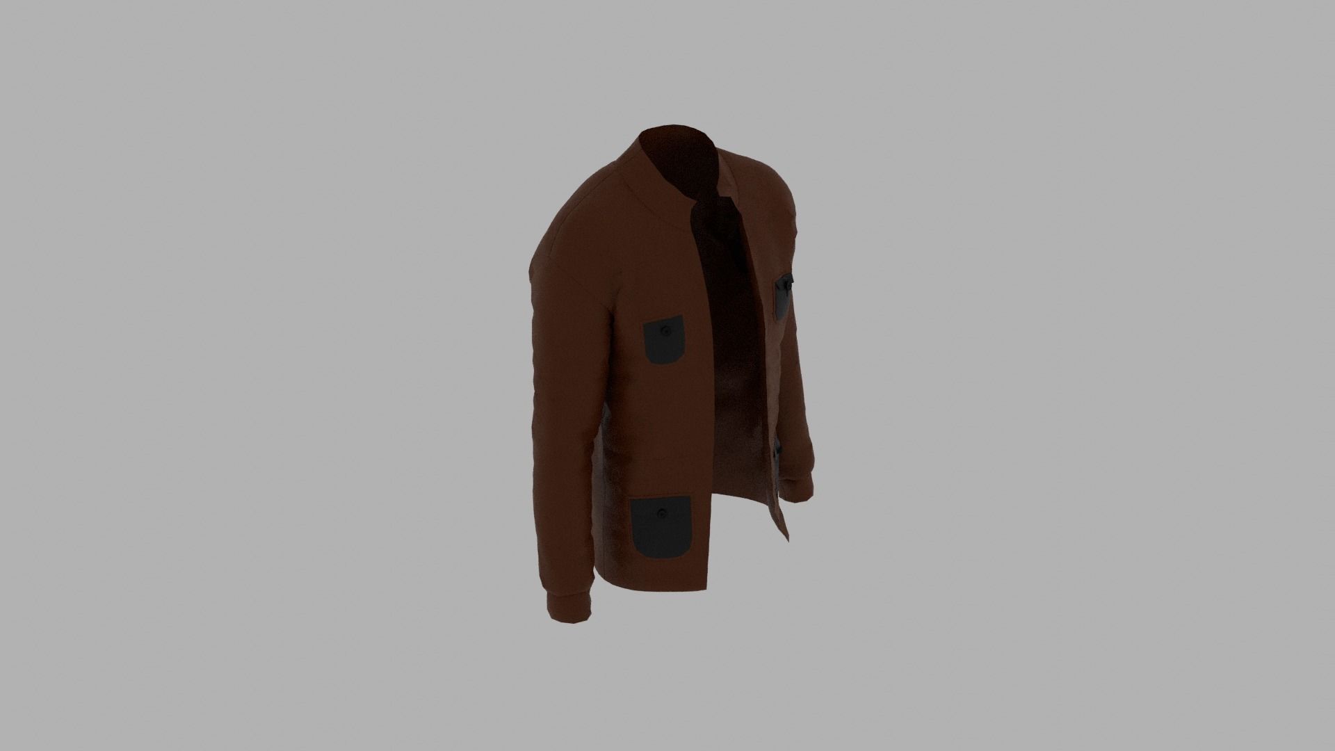 Jacket Low-poly 3D model_5