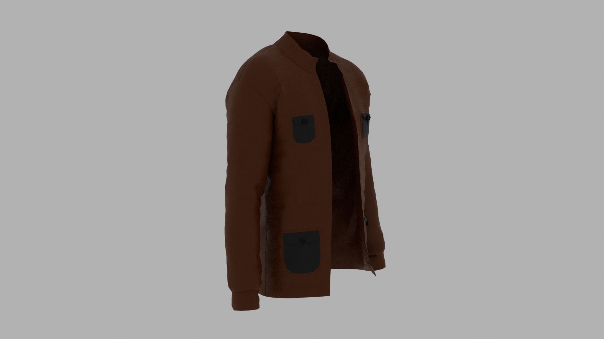 Jacket Low-poly 3D model_2