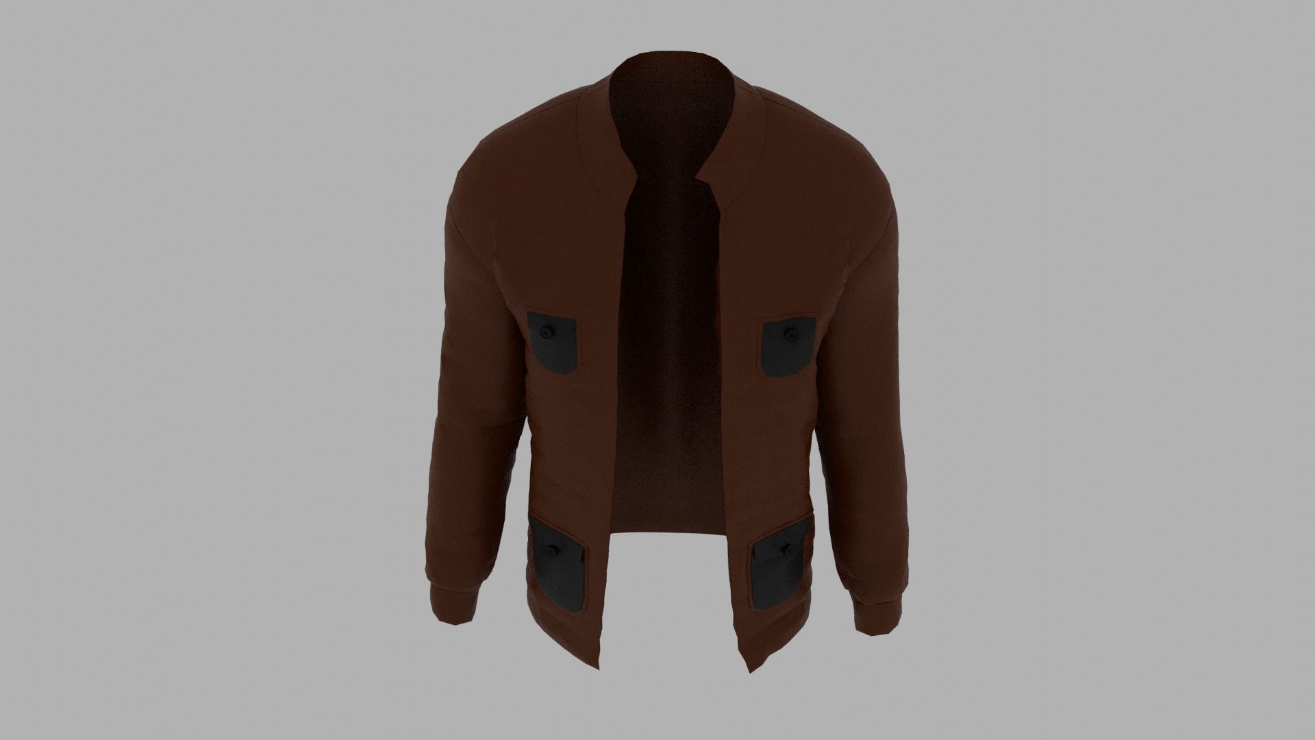 Jacket Low-poly 3D model_6