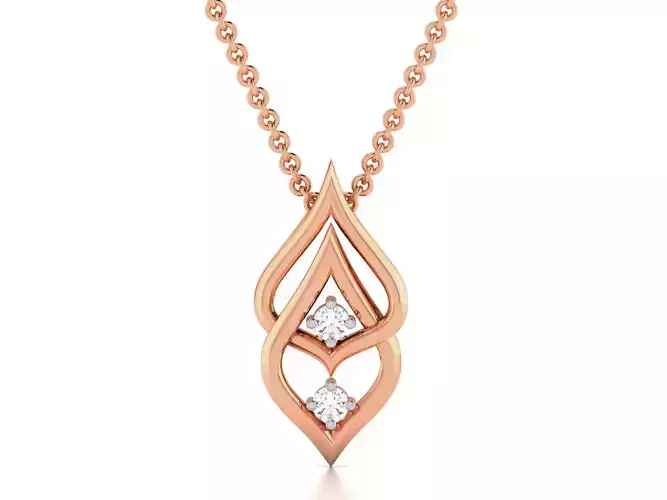 Light wt Diamond Charms Pendant 3dm render Detail