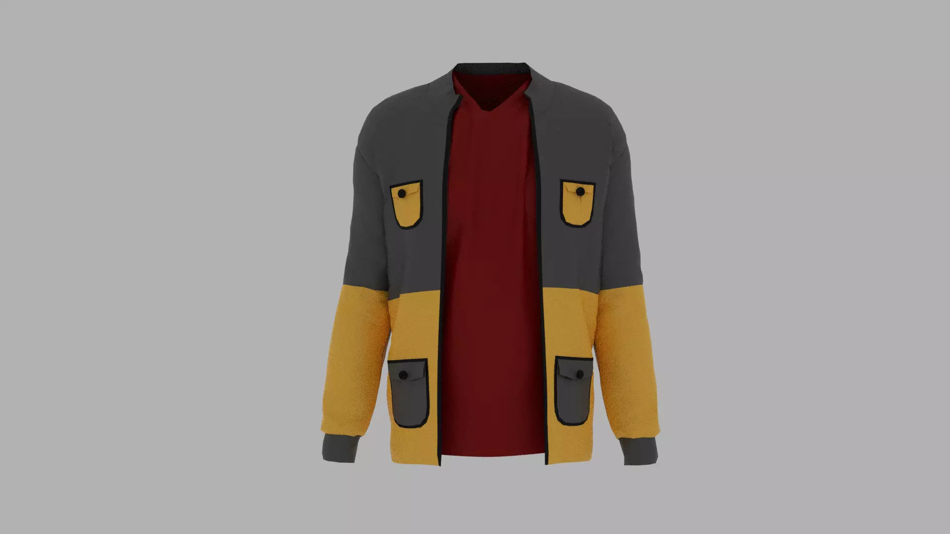Jacket star wars force awakens Low-poly 3D model_0