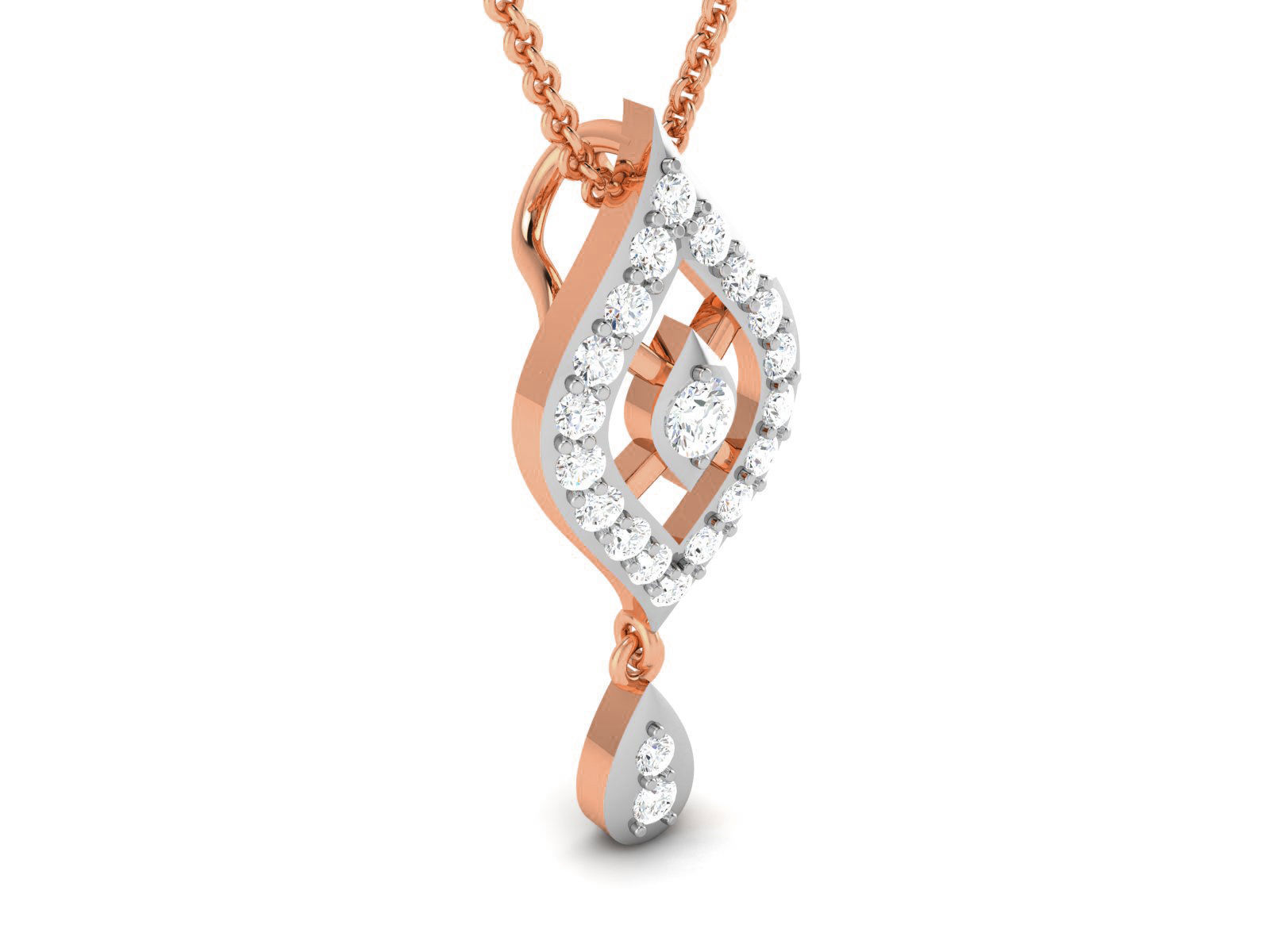 Light wt Diamond Charms Pendant 3dm render Detail 3D print model_1