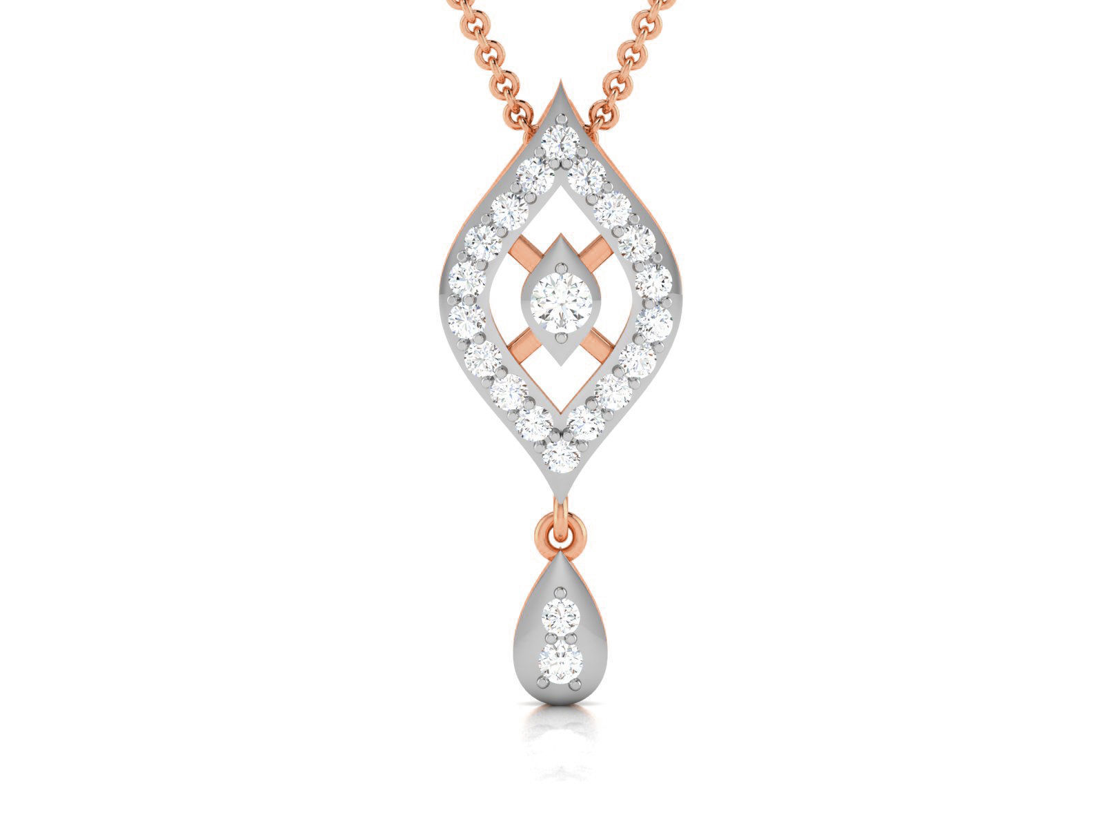 Light wt Diamond Charms Pendant 3dm render Detail 3D print model_2