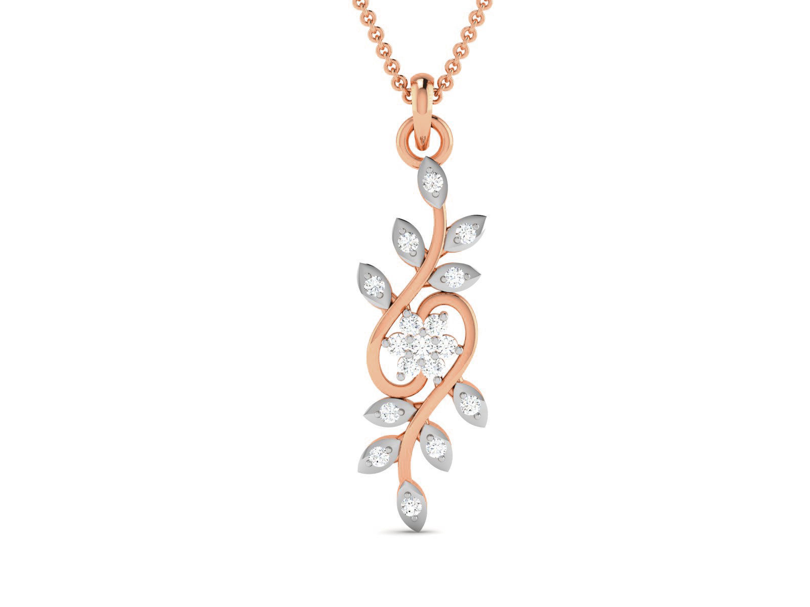 Light wt Diamond Charms Pendant 3dm render Detail 3D print model_2