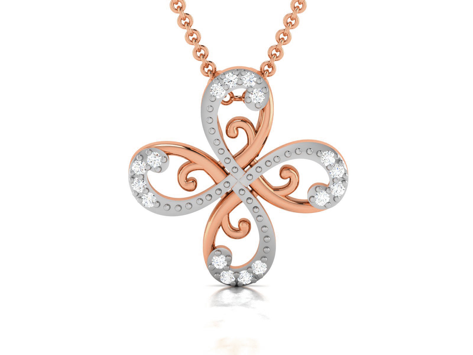 Light wt Diamond Charms Pendant 3dm render Detail 3D print model_2