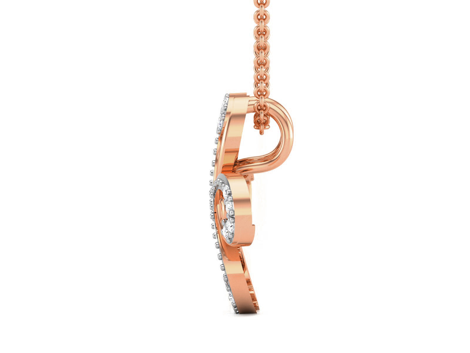 Light wt Diamond Charms Pendant 3dm render Detail 3D print model_3