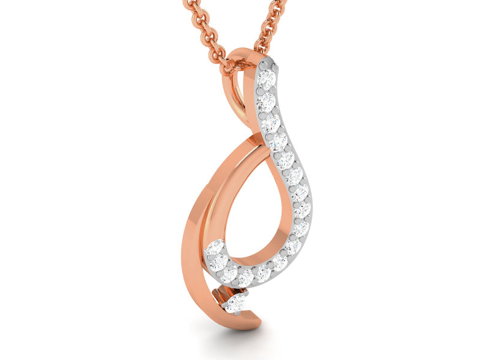 Light wt Diamond Charms Pendant 3dm render Detail 3D print model_1