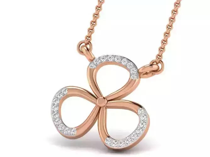 Flower Light wt Diamond Charms Pendant 3dm render Detail 3D print model
