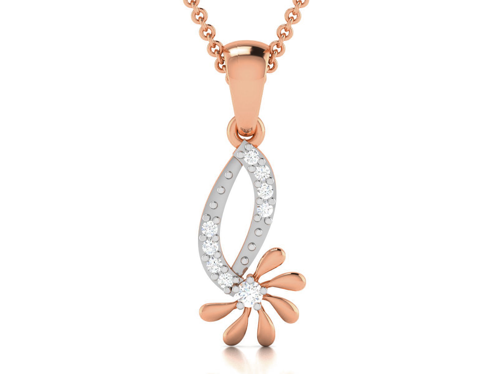 Light wt Diamond Charms Pendant 3dm render Detail 3D print model_2