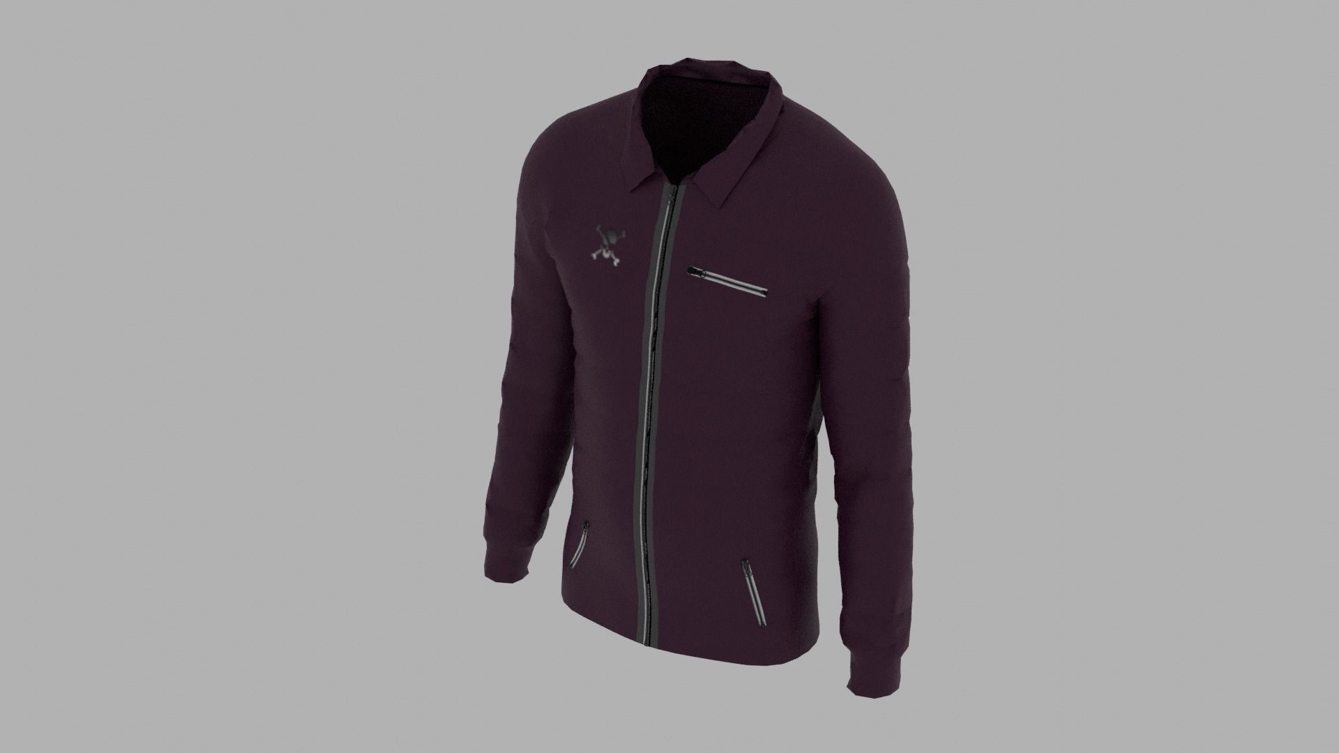 Jacket Low-poly 3D model_4