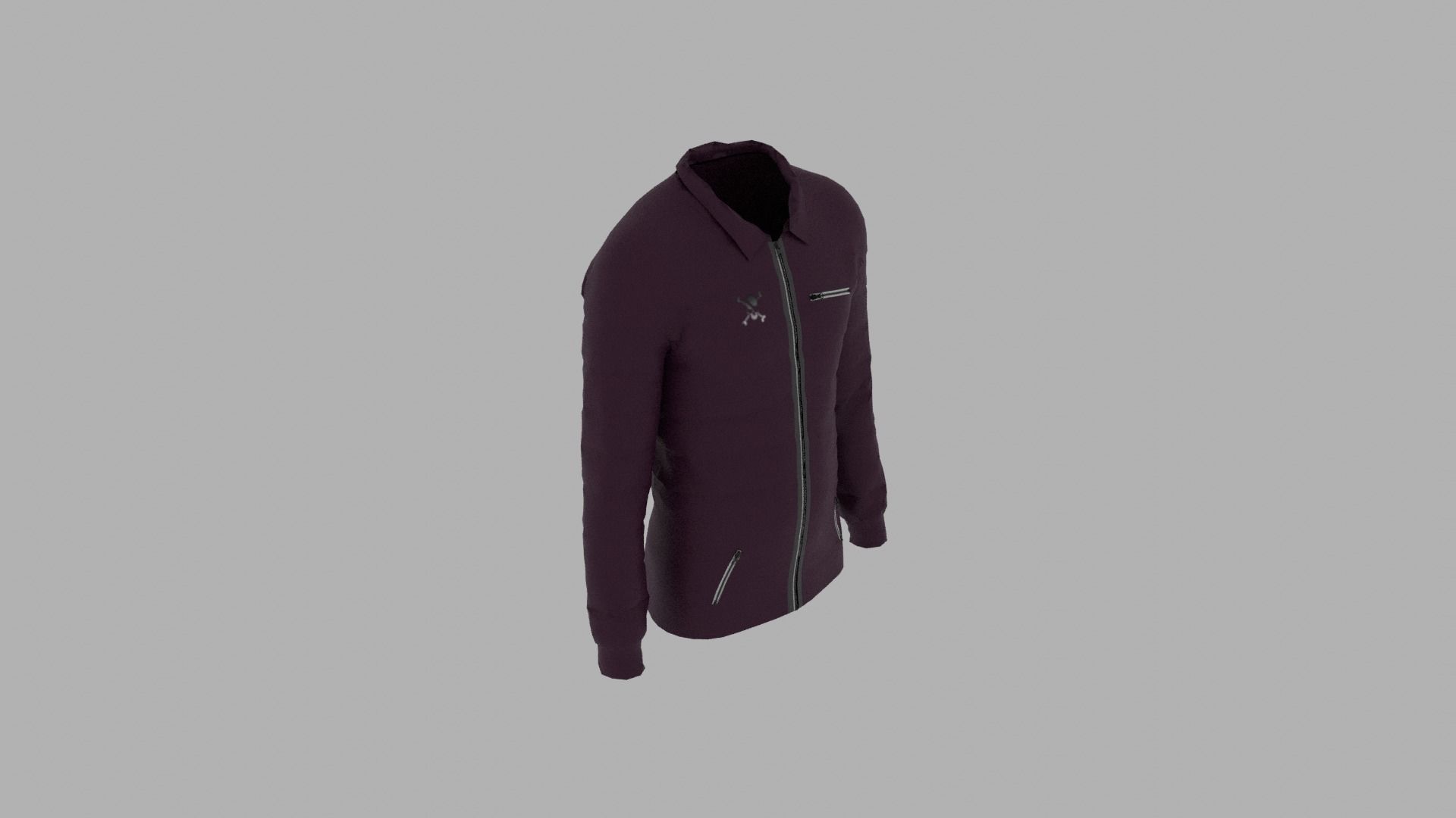 Jacket Low-poly 3D model_5
