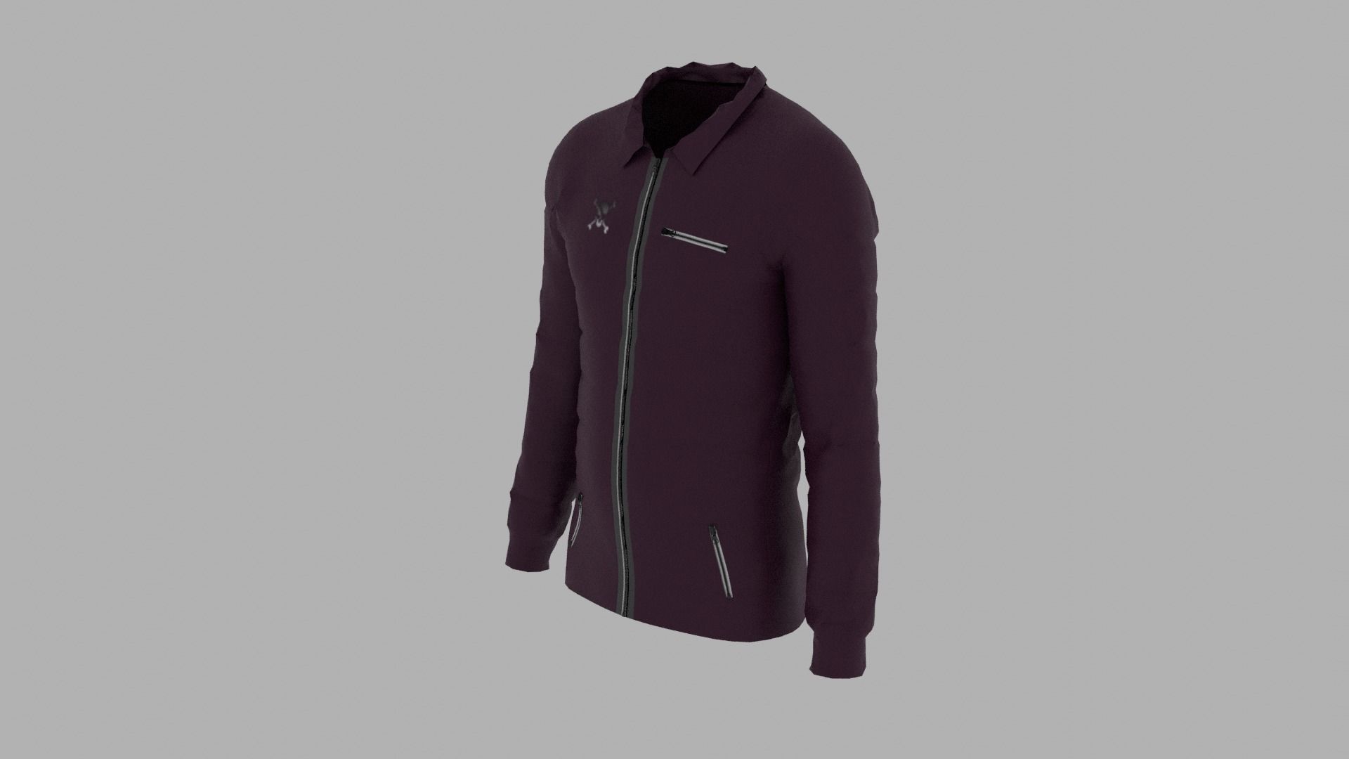 Jacket Low-poly 3D model_1