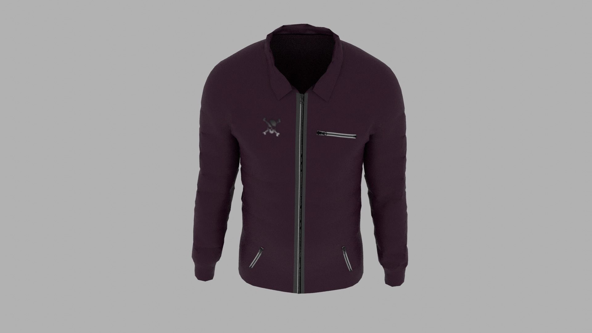 Jacket Low-poly 3D model_6