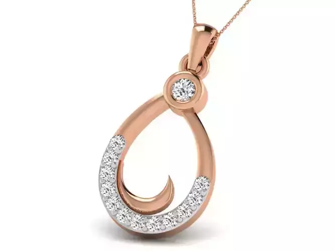 Light wt Diamond Charms Pendant 3dm render Detail 3D print model
