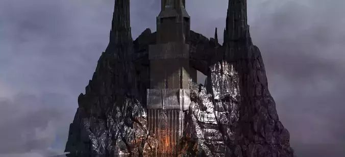 Dark Lord Castle Kit bash 2 3D model