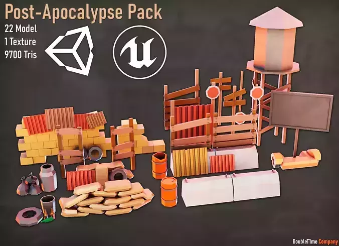 Urban trash Props Apocalypse