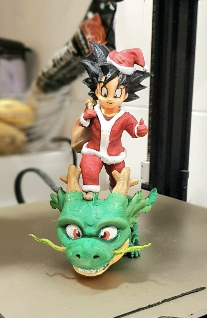 GOKU SANTA CLAUS 3D print model_3