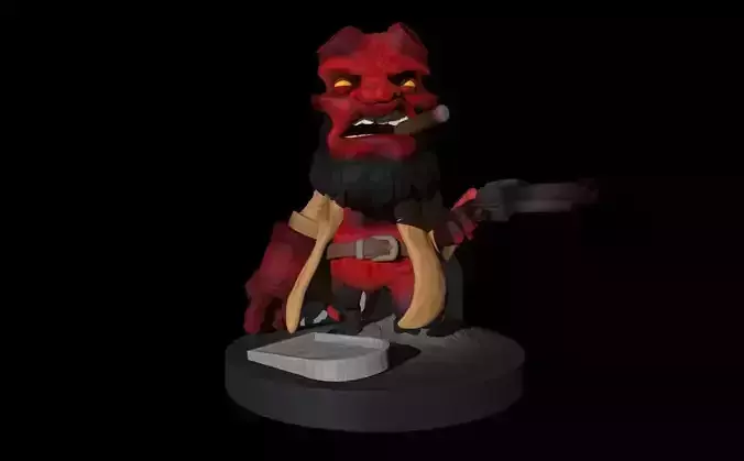 Hellboy - FanArt - 3D Sculpt -  Fbx-Stl-OBJ  3D print model