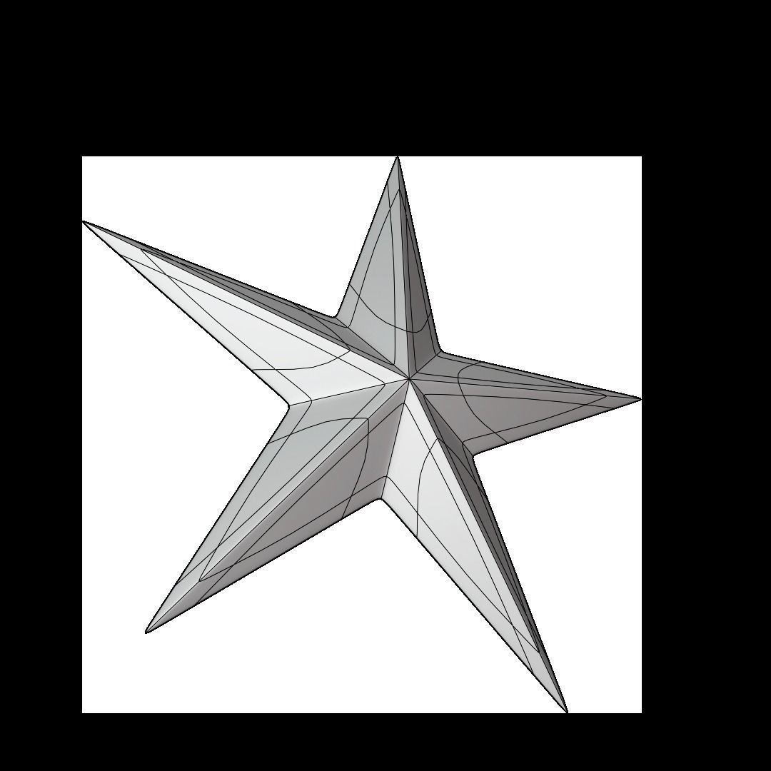 Christmas Star 3D Model 3D model_4