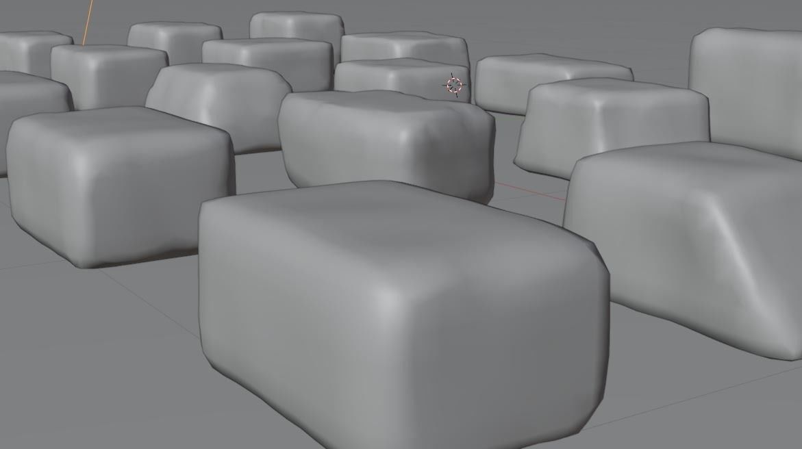 Stone Blocks Collection - low-poly game-ready stone block assets Low-poly 3D model_4