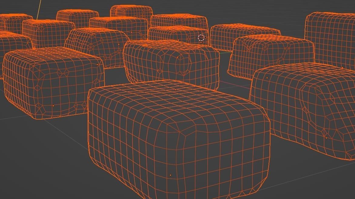 Stone Blocks Collection - low-poly game-ready stone block assets Low-poly 3D model_5