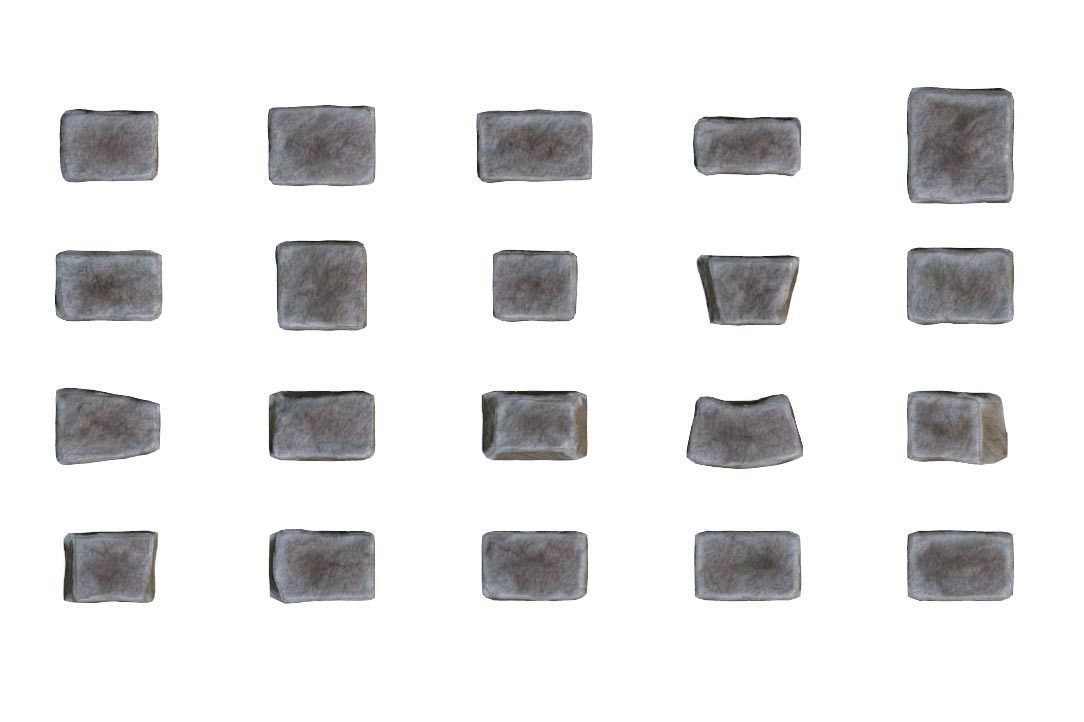 Stone Blocks Collection - low-poly game-ready stone block assets Low-poly 3D model_2