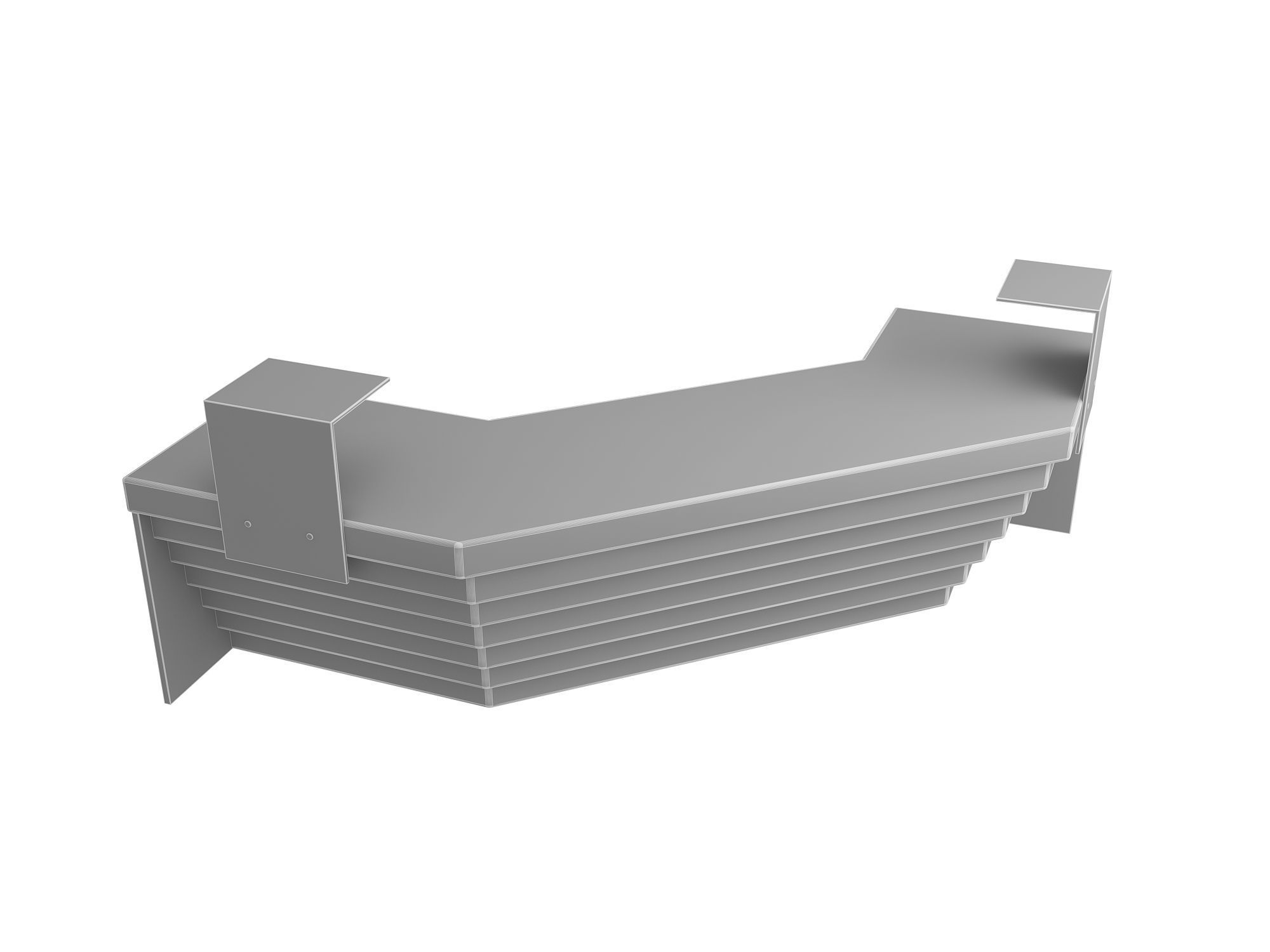 Reception Desk 3D model_7