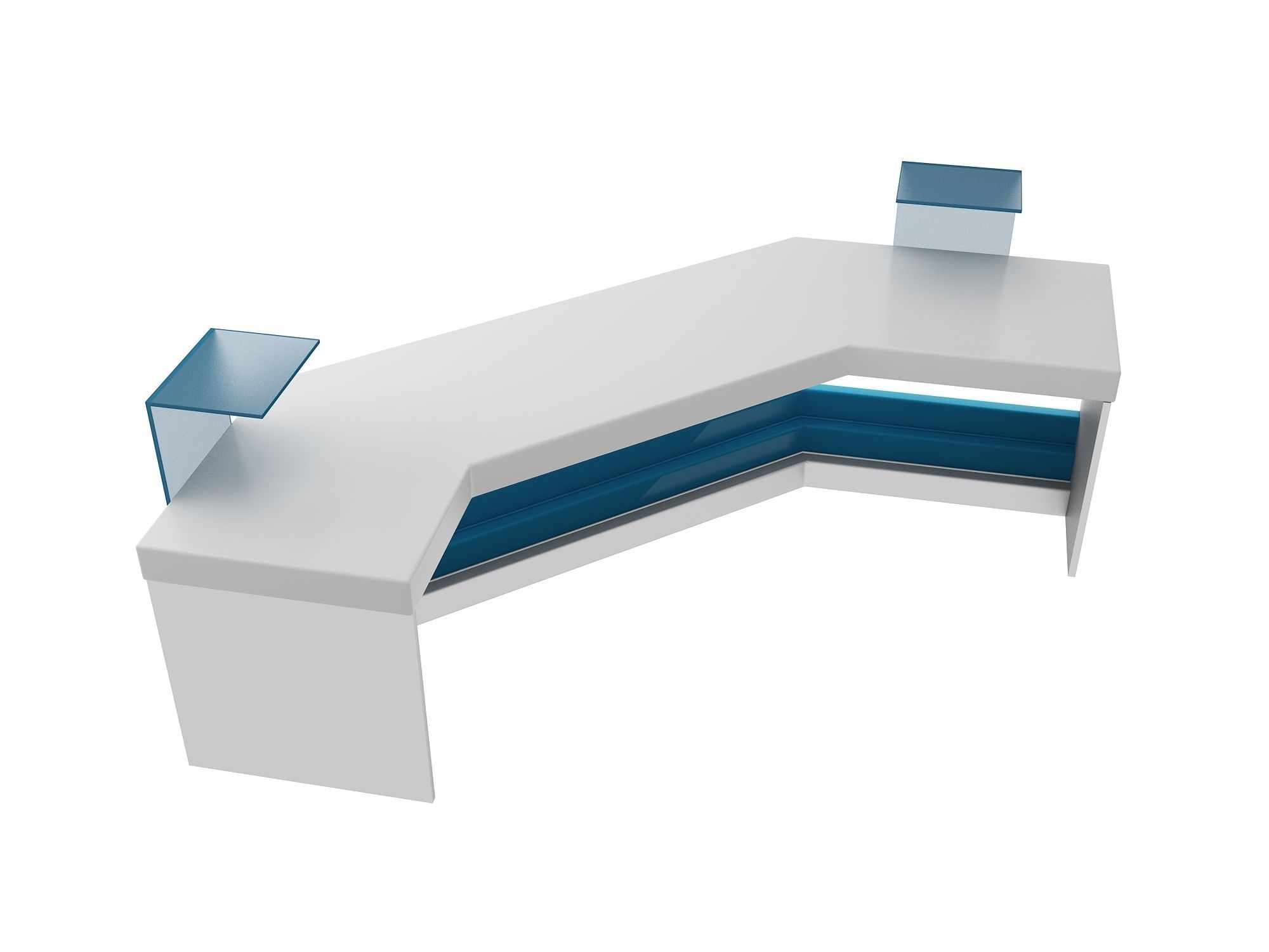 Reception Desk 3D model_3