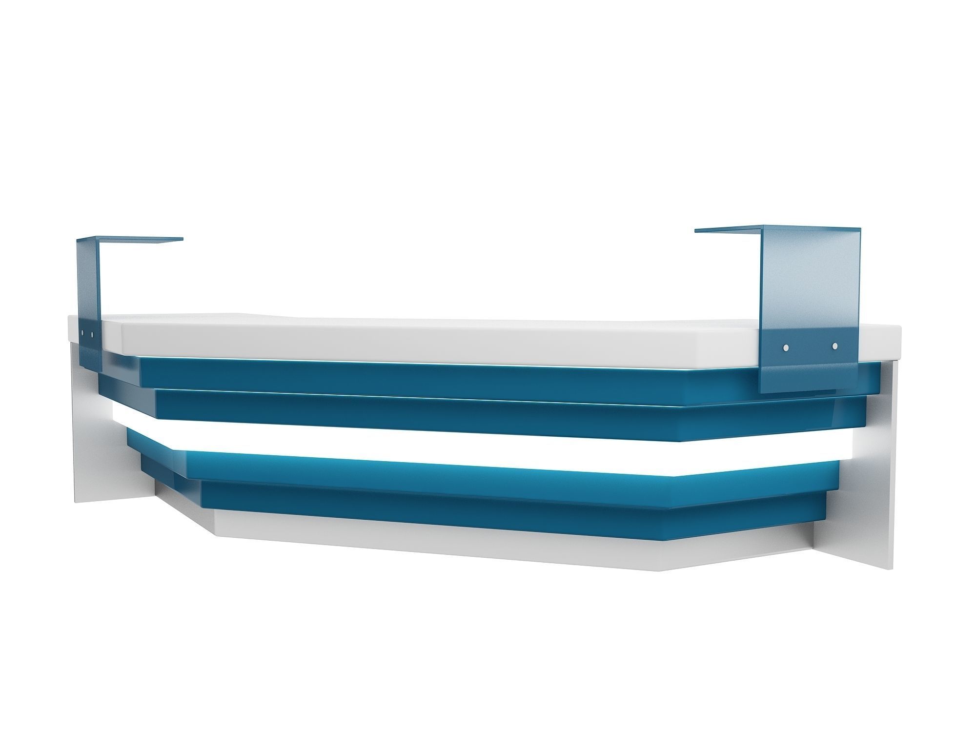 Reception Desk 3D model_2