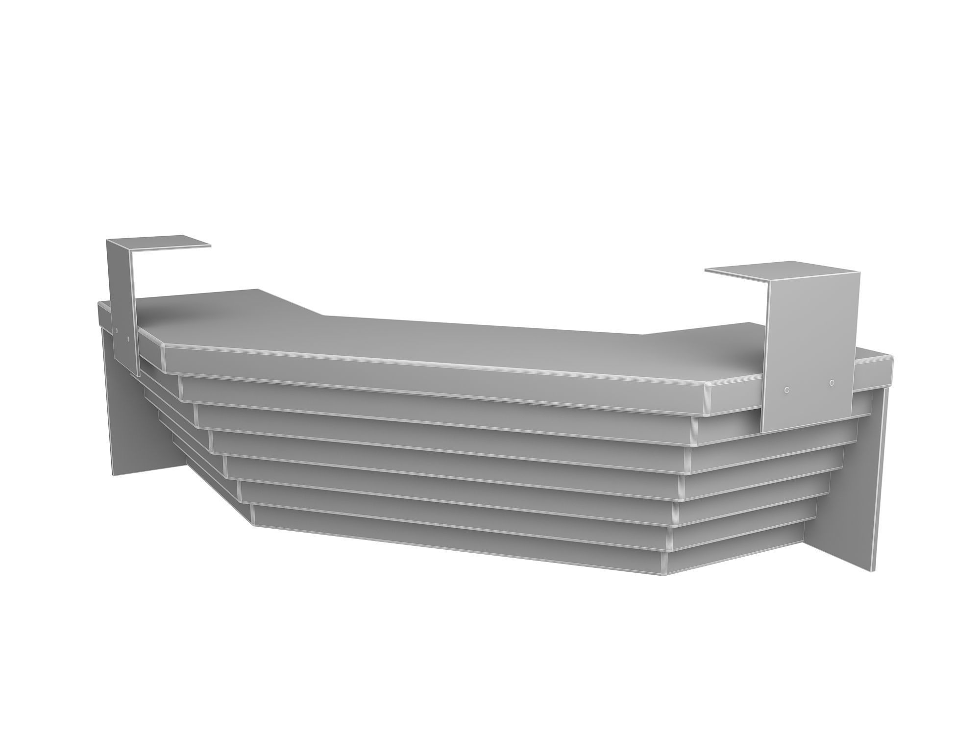 Reception Desk 3D model_6