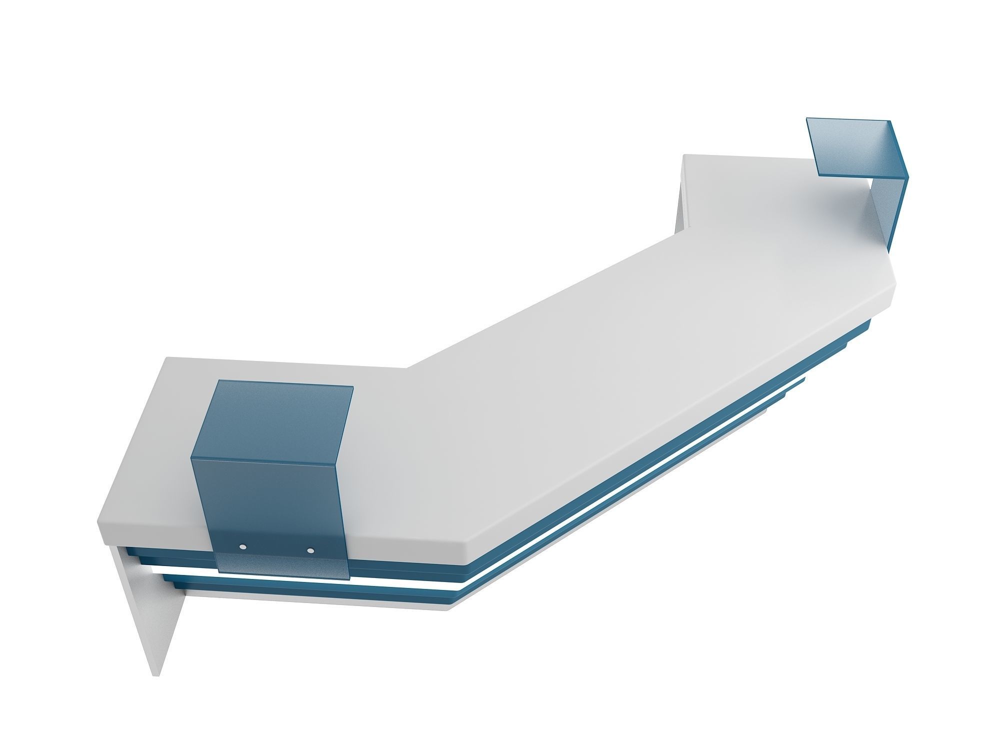 Reception Desk 3D model_5