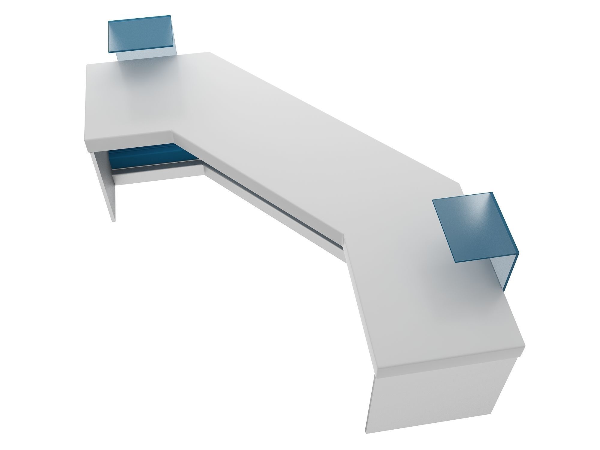 Reception Desk 3D model_4