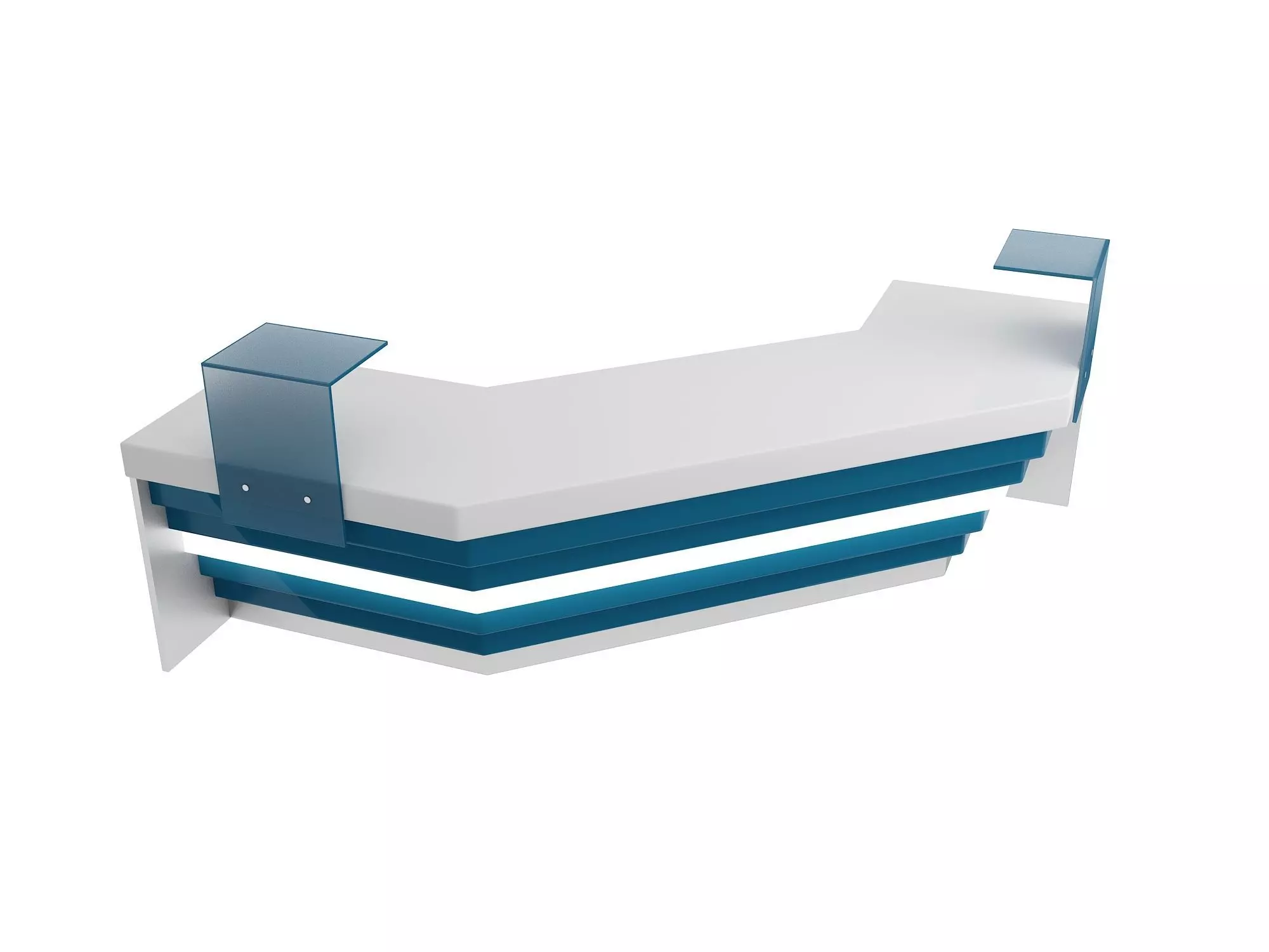 Reception Desk 3D model_0