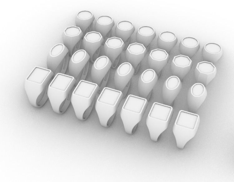 SIGNET YUZUKLER - 28 ADET TOPLU 3D print model_16