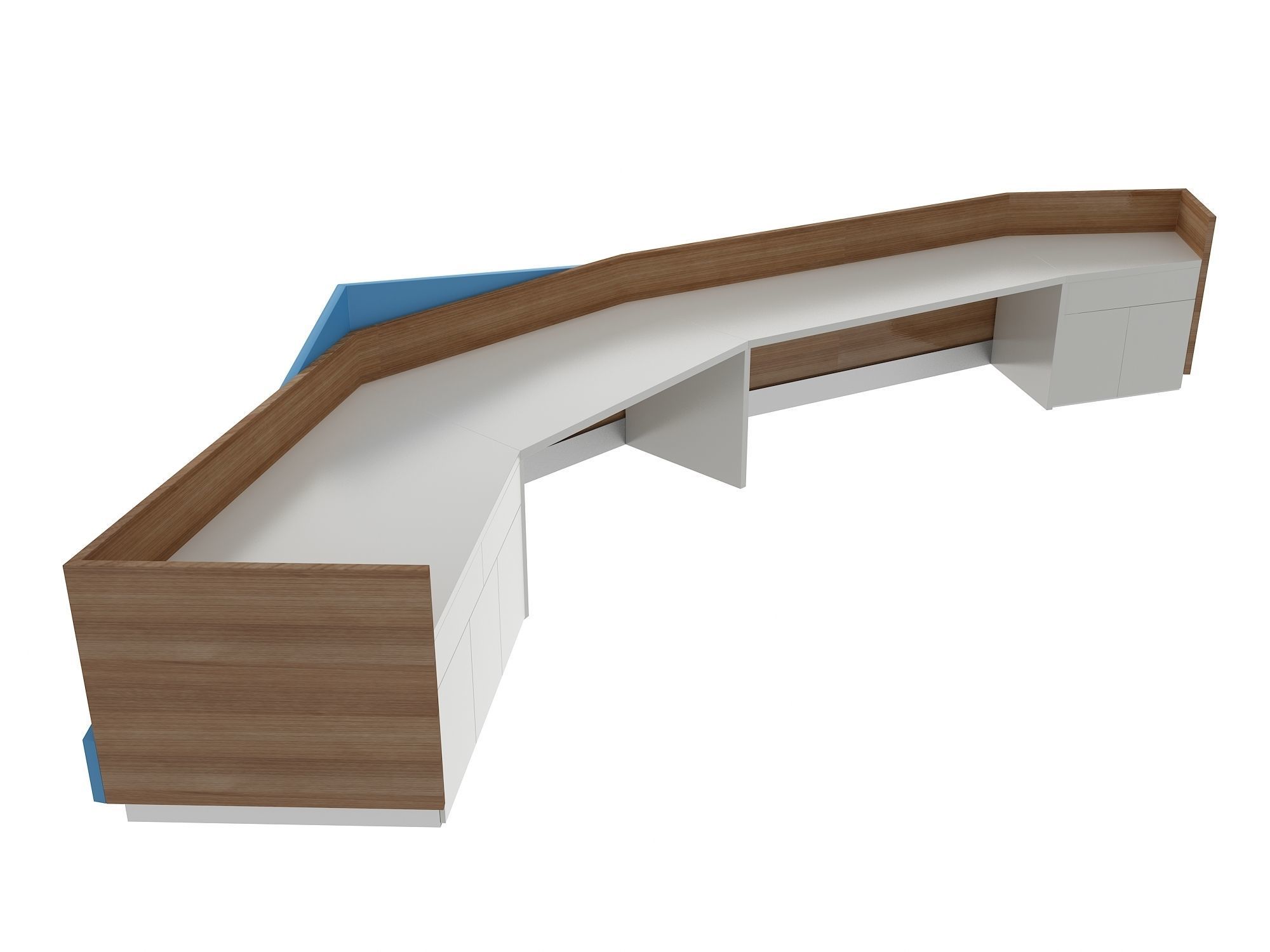 Reception Desk 3D model_2