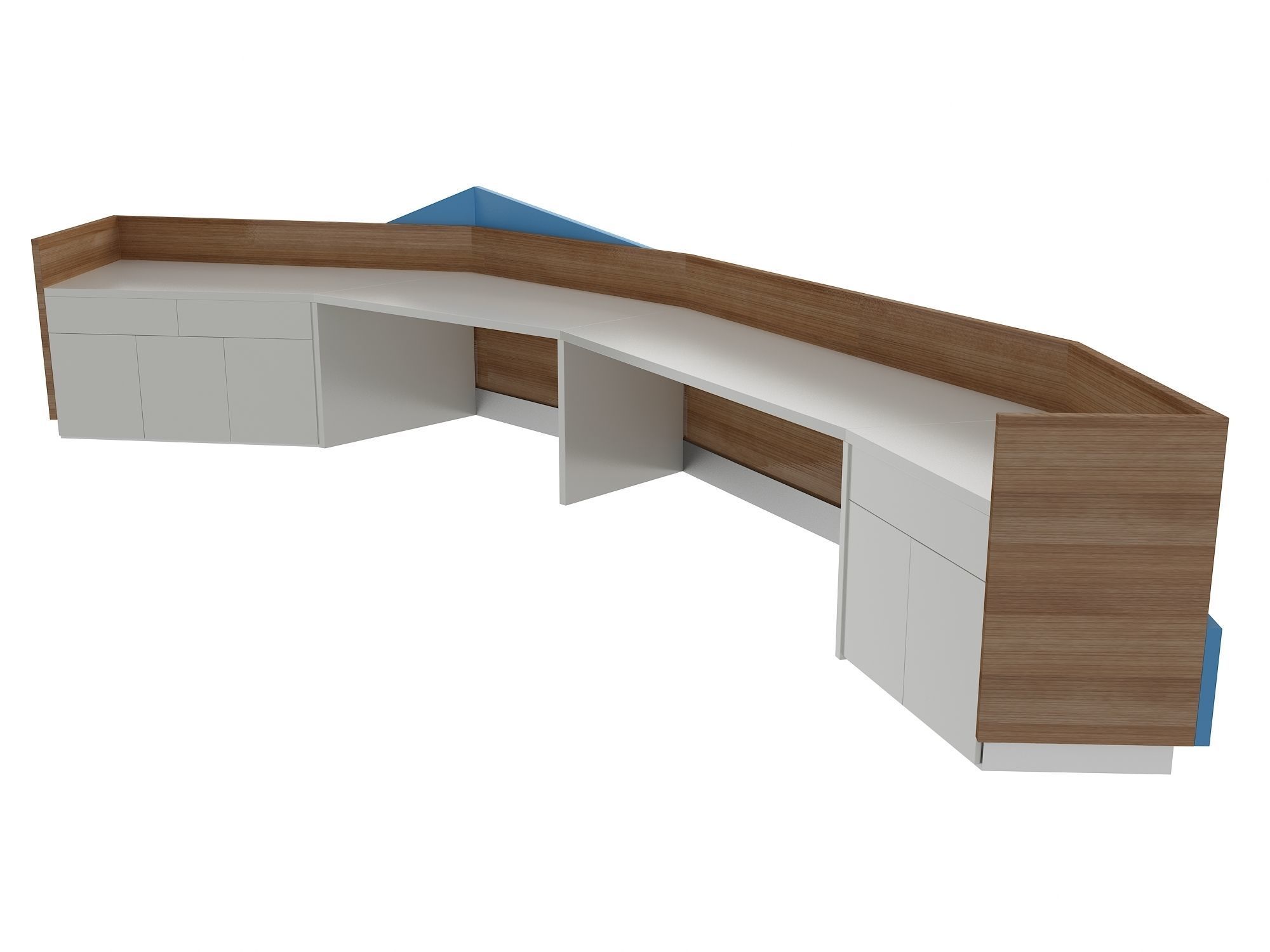 Reception Desk 3D model_4