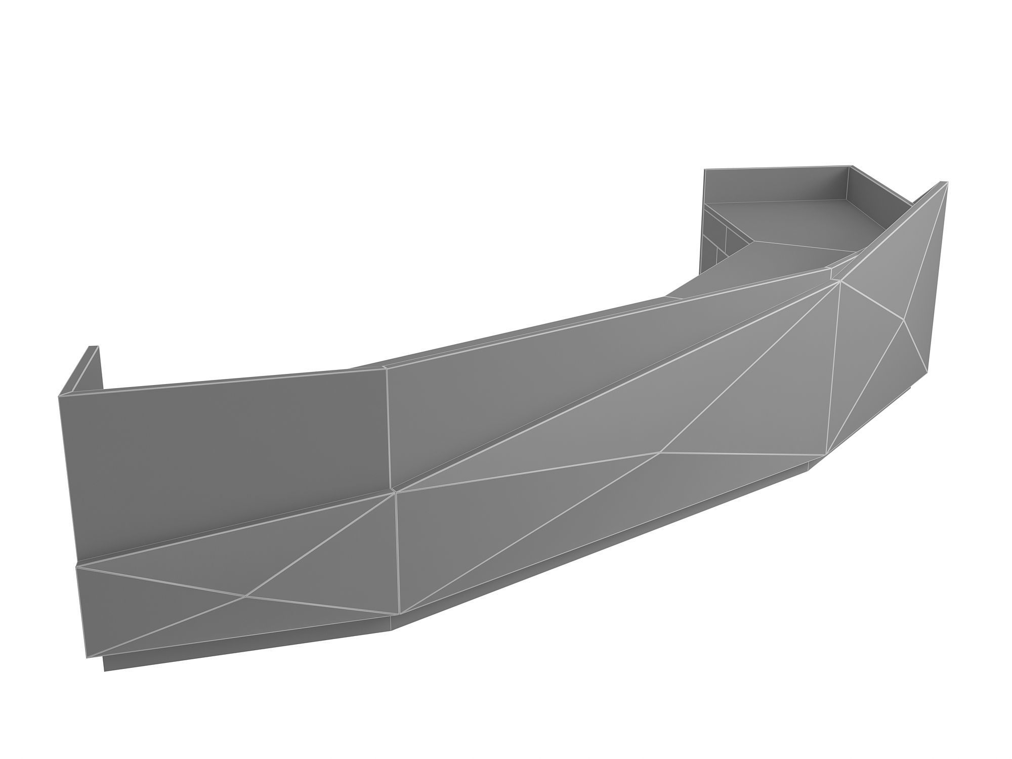 Reception Desk 3D model_8