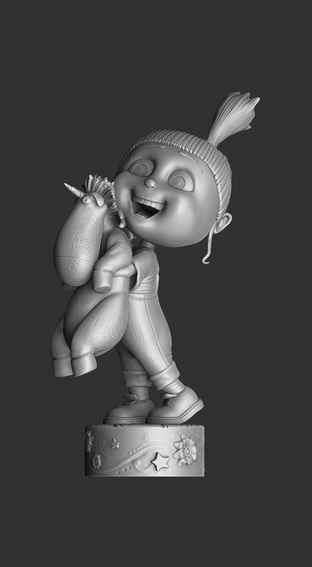 AGNES GRU FOR 3D PRINT 2 OPTIONS STL 3D print model_19