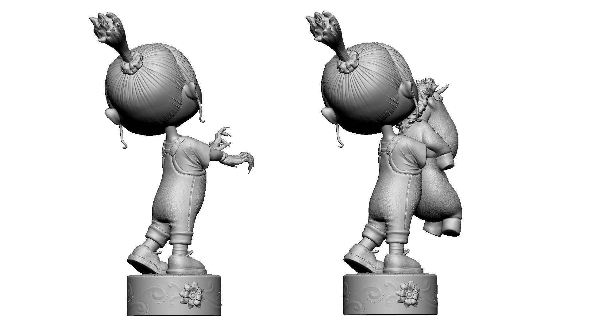 AGNES GRU FOR 3D PRINT 2 OPTIONS STL 3D print model_18