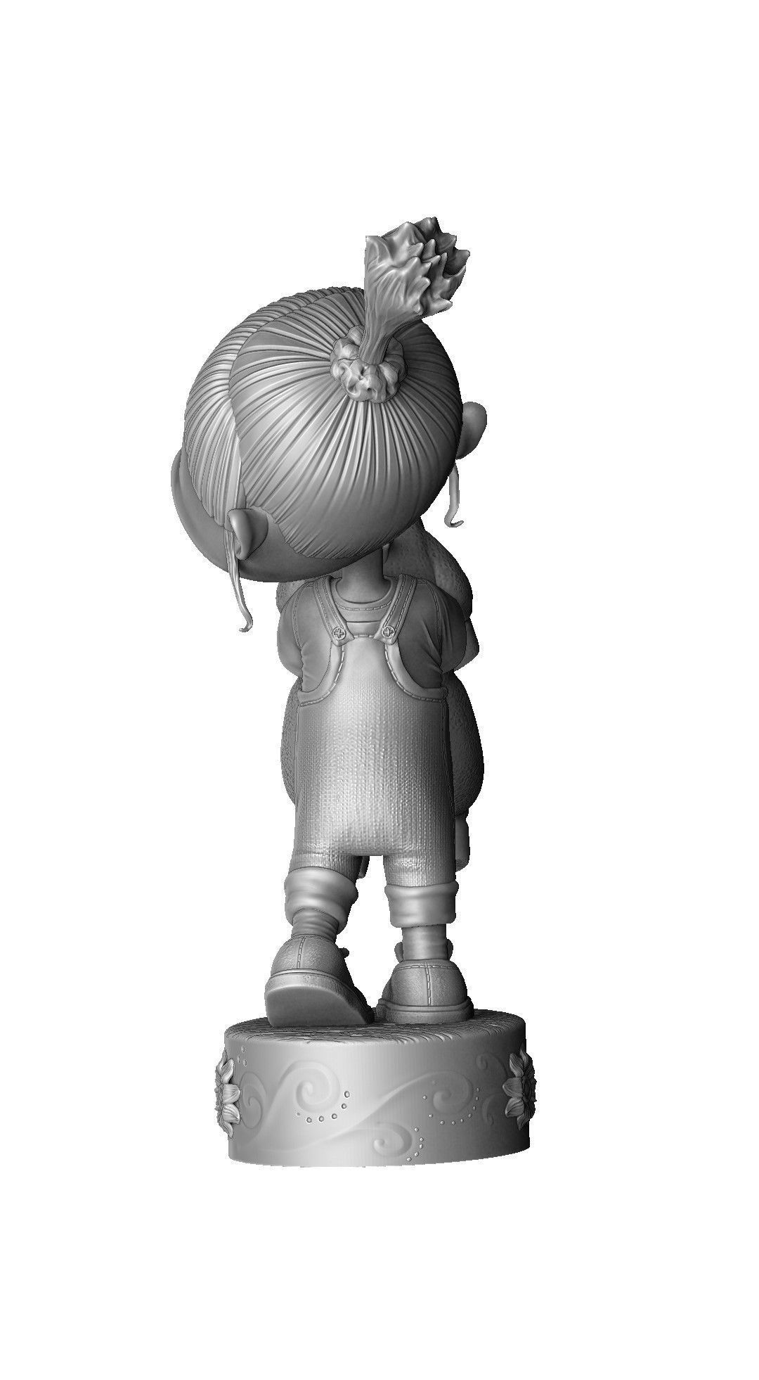AGNES GRU FOR 3D PRINT 2 OPTIONS STL 3D print model_9