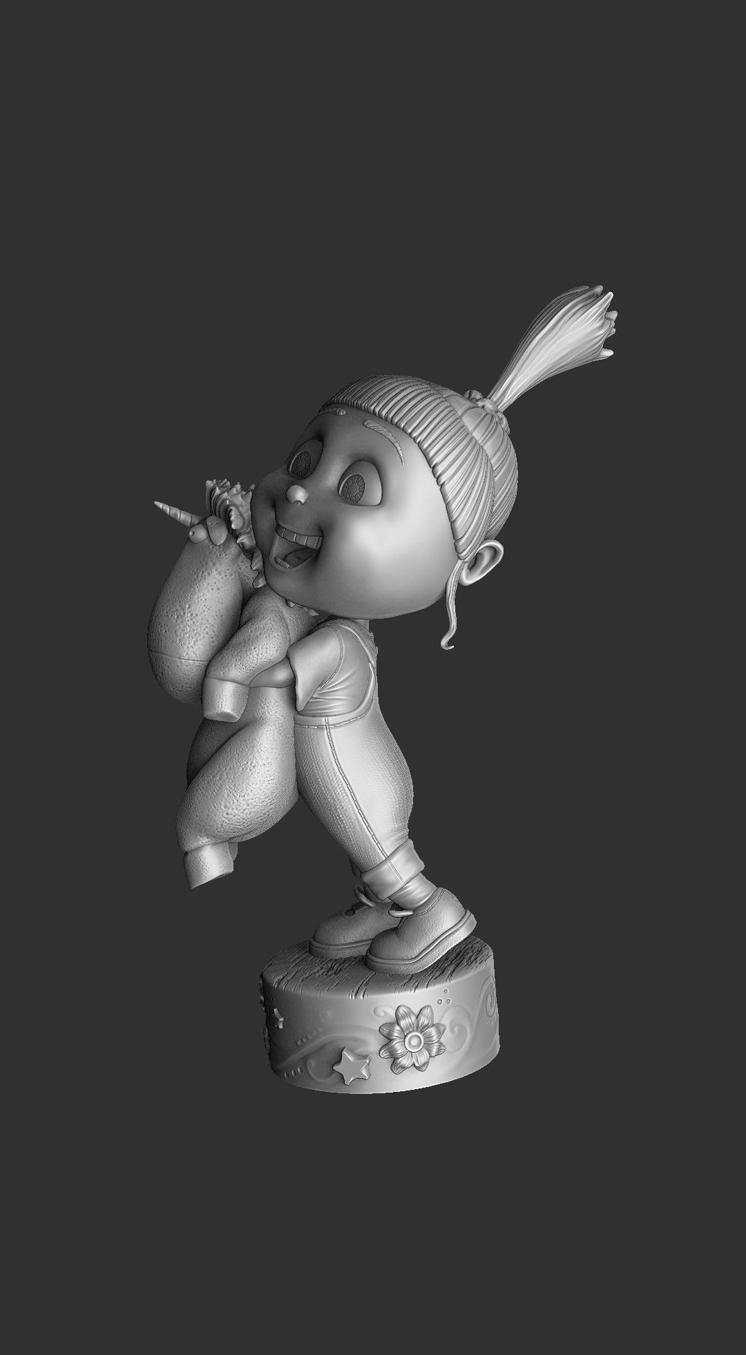 AGNES GRU FOR 3D PRINT 2 OPTIONS STL 3D print model_17