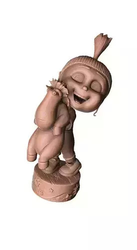 AGNES GRU FOR 3D PRINT 2 OPTIONS STL 3D print model