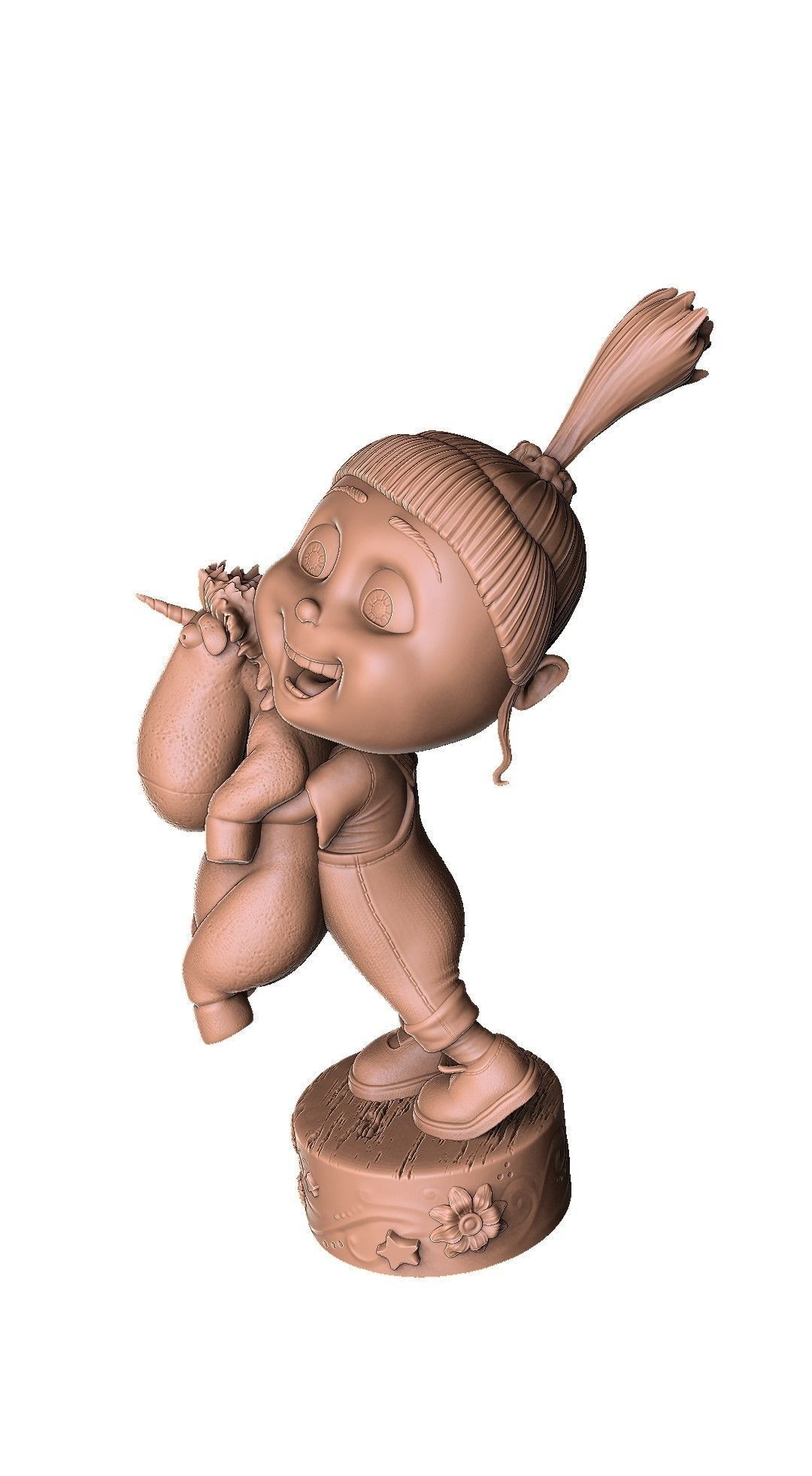 AGNES GRU FOR 3D PRINT 2 OPTIONS STL 3D print model_16