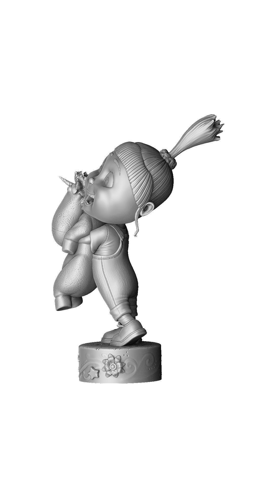 AGNES GRU FOR 3D PRINT 2 OPTIONS STL 3D print model_25