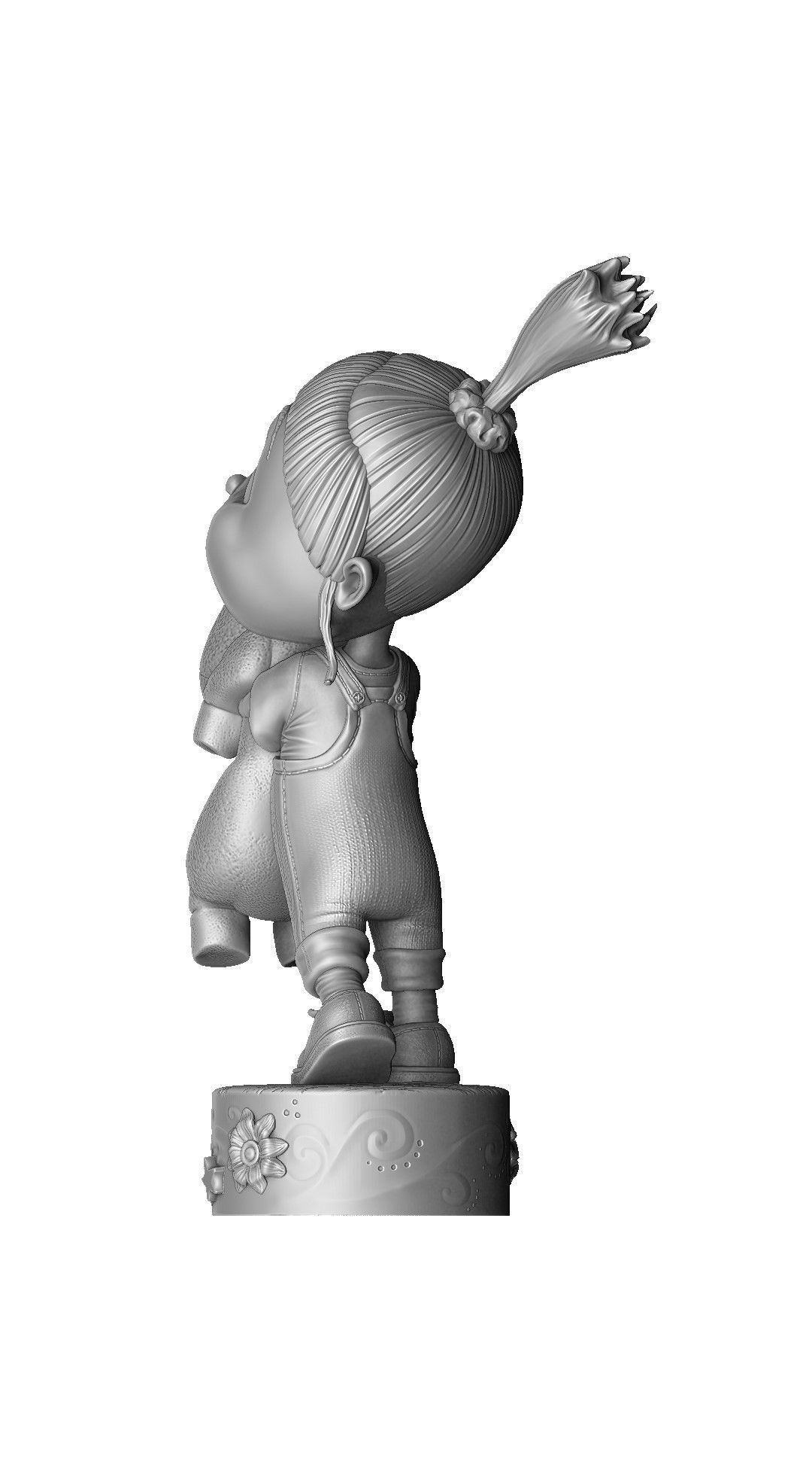 AGNES GRU FOR 3D PRINT 2 OPTIONS STL 3D print model_8