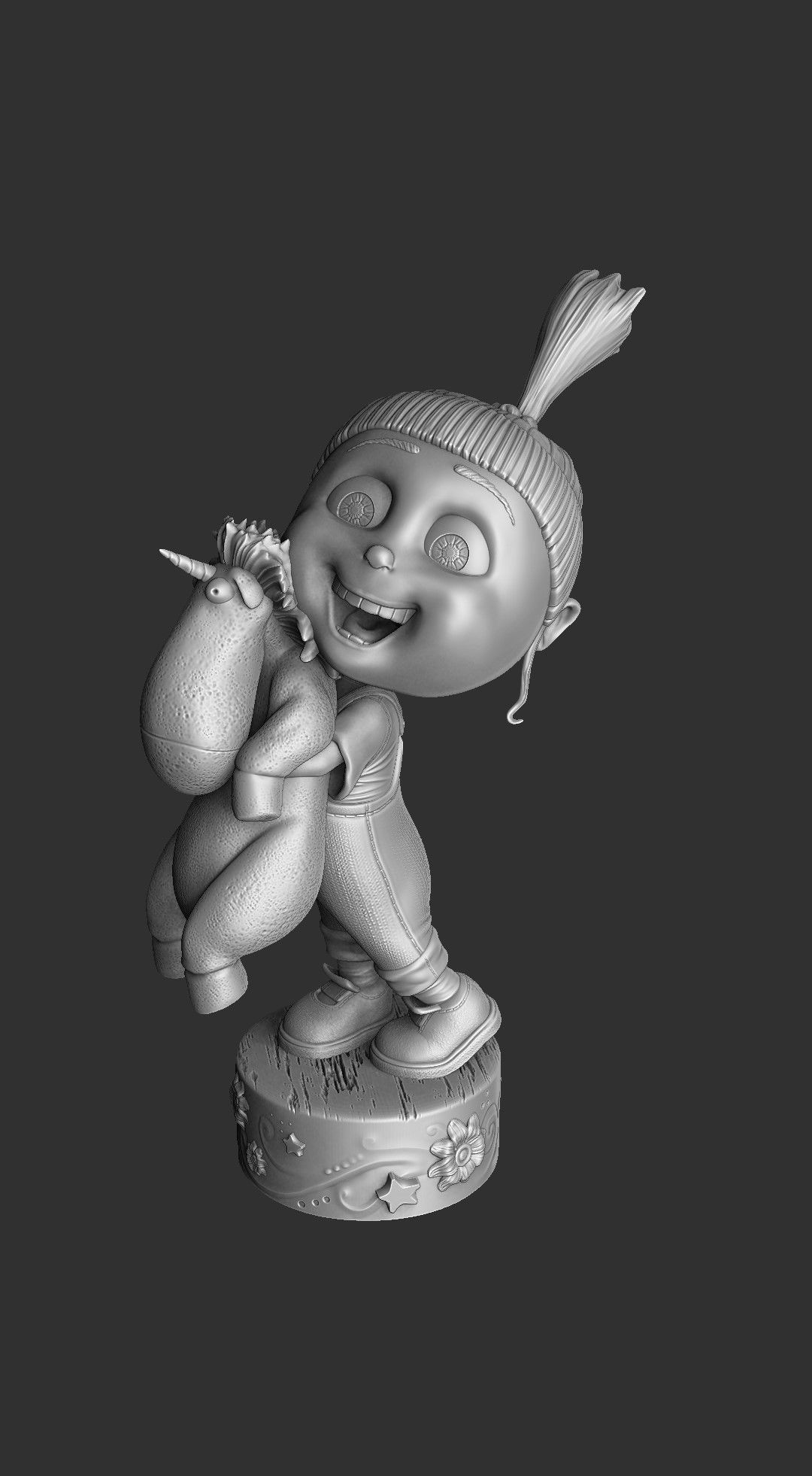 AGNES GRU FOR 3D PRINT 2 OPTIONS STL 3D print model_1